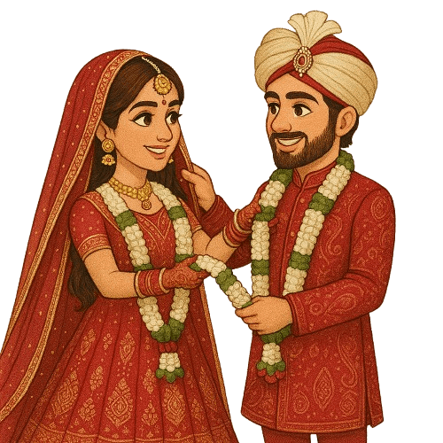 Priya & Rohan Caricature